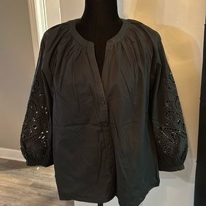 Club Monaco eyelet blouse